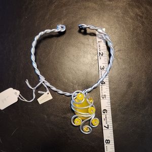 NWT Yellow Swarovski Choker Necklace